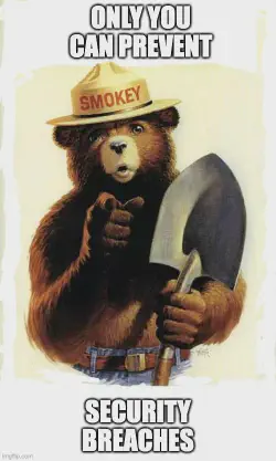 Only you can prevent security breaches